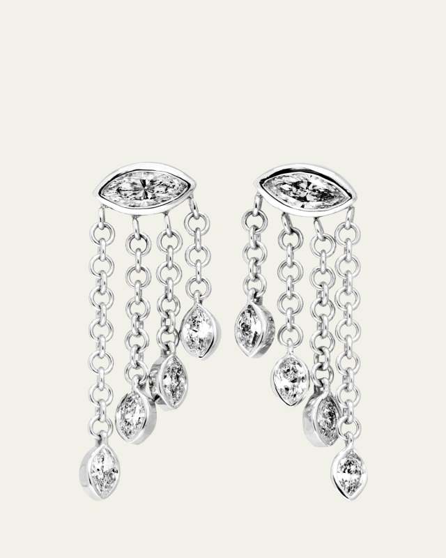 Candy Drop Marquise Waterfall Stud Earrings